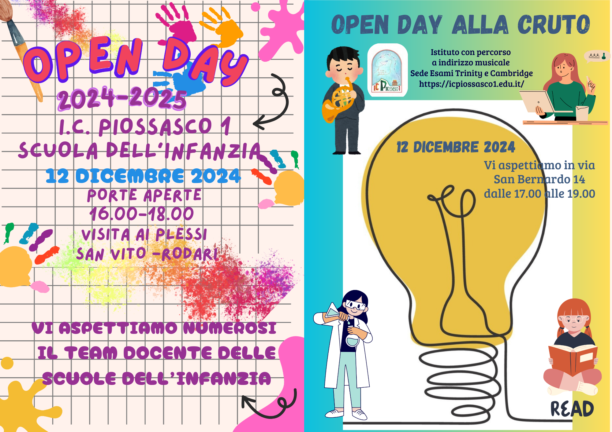 OPEN DAY INFANZIA E SECONDARIA